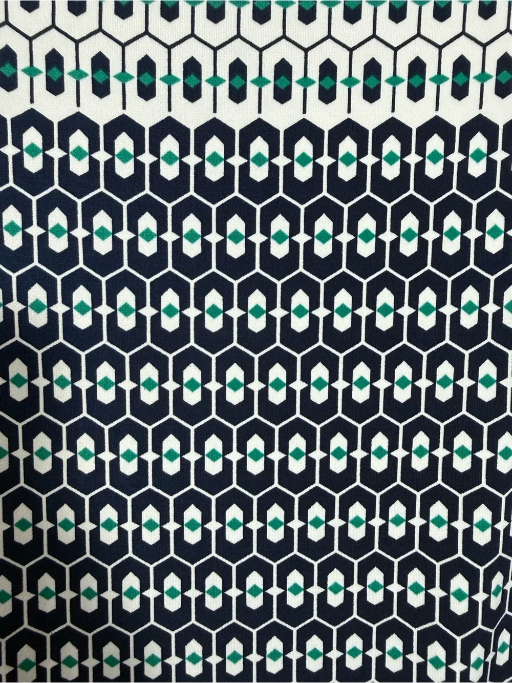 Max Studio 2 Piece Skirt Set Medium Geometric Print Sleeveless Top Navy White